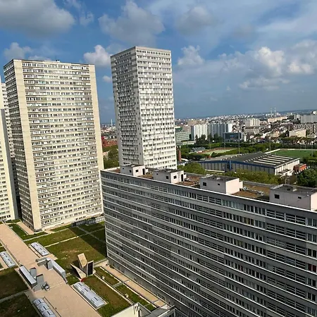 Studio With Panoramic View: Live In Peace! París Exterior foto